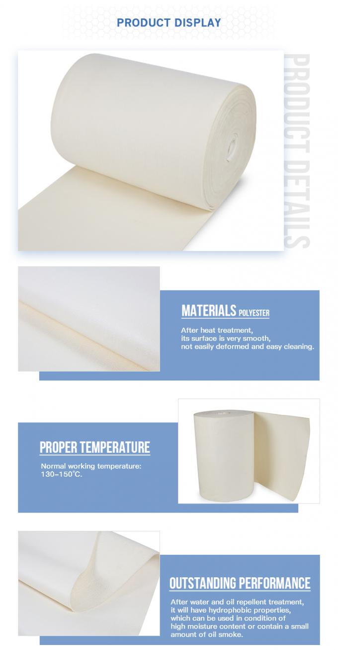 Χρησιμοποιημένη για τη βιομηχανική σκόνη collection100% η βελόνα πολυεστέρα τρύπησε το μη υφανθε'ν αισθητό ύφασμα φίλτρων αέρα για το συλλέκτη σκόνης με διατρητική μηχανή